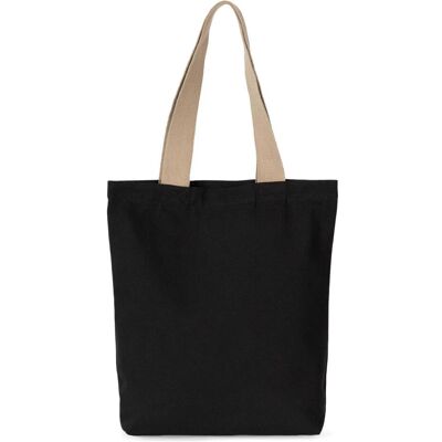 Kimood, Tasche, Tote bag recycelt mit flachem Boden, Grau, Schwarz Kimood, Tasche, Tote bag recycelt mit flachem Boden, Grau, Schwarz
