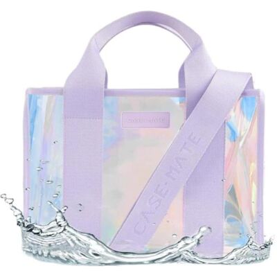 Case-Mate, Damen, Tasche, Soap Bubble Mini-Strandtasche – wasserdichte Umhängetasche (irisierend), Violett Case-Mate, Damen, Tasche, Soap Bubble Mini-Strandtasche – wasserdichte Umhängetasche (irisierend), Violett