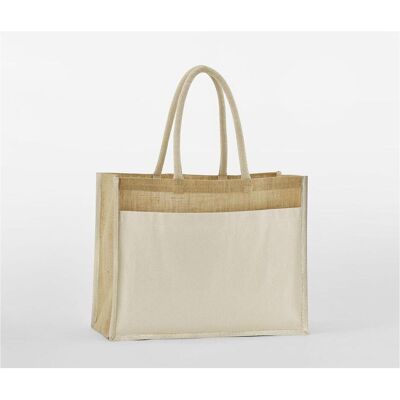 Westford Mill, Herren, Tasche, Cotton Pocket Natural Starched Jute Shopper, Mehrfarbig, Braun, (21 l) Westford Mill, Herren, Tasche, Cotton Pocket Natural Starched Jute Shopper, Mehrfarbig, Braun, (21 l)
