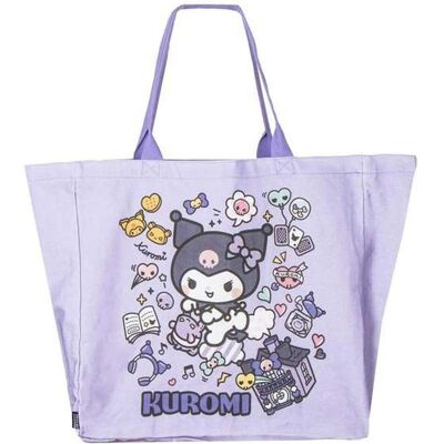 Cerdá, Damen, Tasche, Sanrio Tragetasche Kuromi XL, Violett Cerdá, Damen, Tasche, Sanrio Tragetasche Kuromi XL, Violett