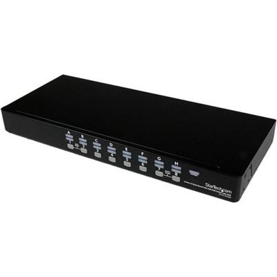StarTech 16 Port 1HE USB VGA KVM Switch mit OSD zur Rack-Montage - 16-fach Rackmount KVM Umschalter - Schwarz, KVM Switch, Schwarz StarTech 16 Port 1HE USB VGA KVM Switch mit OSD zur Rack-Montage - 16-fach Rackmount KVM Umschalter - Schwarz, KVM Switch, Schwarz