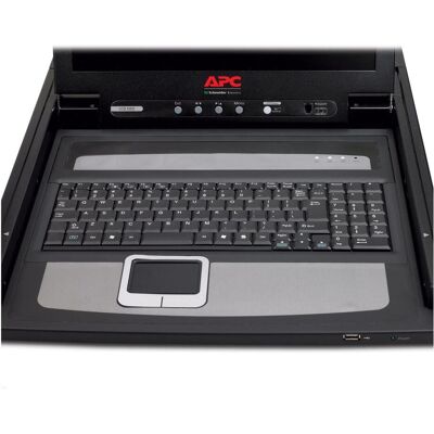 APC LCD Console 48,26cm 19Zoll, KVM Switch, Schwarz APC LCD Console 48,26cm 19Zoll, KVM Switch, Schwarz