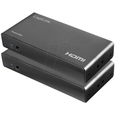 LogiLink HDMI-Extender-Set über LAN, KVM, 2x USB-A, 1080p, HDCP, IR, Loop Out (Extender), Video Converter LogiLink HDMI-Extender-Set über LAN, KVM, 2x USB-A, 1080p, HDCP, IR, Loop Out (Extender), Video Converter