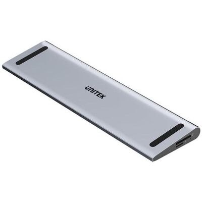 Unitek Stacja Dokująca Kvm 2x HDMI 1x DP 4k Usbc Mst HDMI 2.0 Z Podstawką, KVM Switch, Grau Unitek Stacja Dokująca Kvm 2x HDMI 1x DP 4k Usbc Mst HDMI 2.0 Z Podstawką, KVM Switch, Grau
