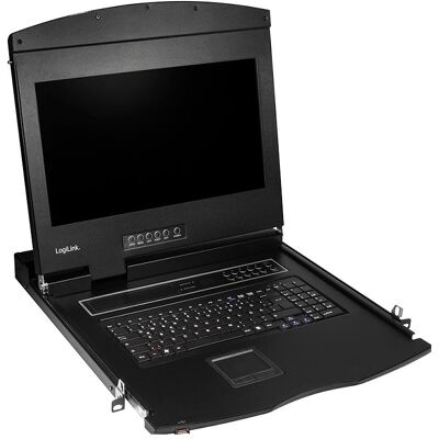 LogiLink KVM-Konsole mit 17" Bildschirm, HDMI, Full HD, USB-A, PS/2, QWERTY, KVM Switch LogiLink KVM-Konsole mit 17" Bildschirm, HDMI, Full HD, USB-A, PS/2, QWERTY, KVM Switch