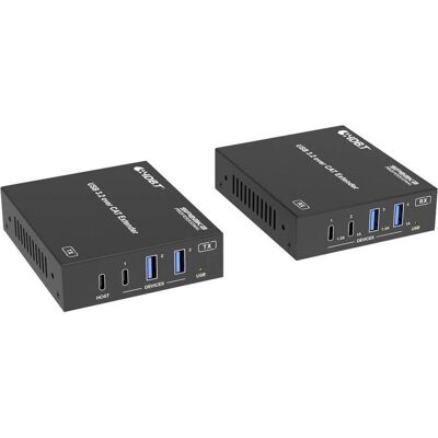 SpeaKa Professional SP-USBE-820 7+1 Port KVM-Extender über PC steuerbar Schwarz, KVM Switch, Schwarz SpeaKa Professional SP-USBE-820 7+1 Port KVM-Extender über PC steuerbar Schwarz, KVM Switch, Schwarz