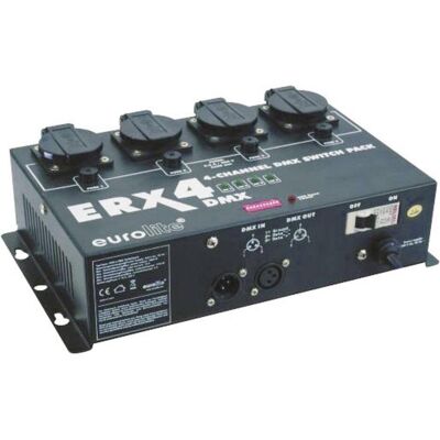EuroLite ERX-4 DMX Switchpack - 4-Kanal Steuerung EuroLite ERX-4 DMX Switchpack - 4-Kanal Steuerung