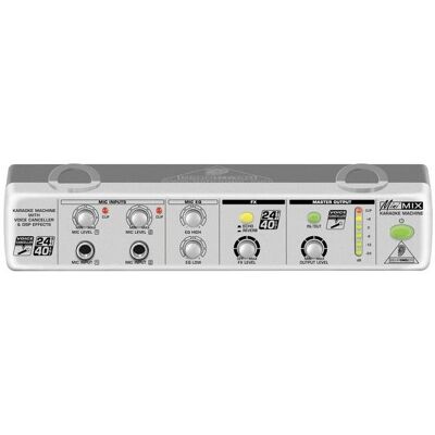 Behringer MiniMix MIX800 (Delay (Echo), Voice Canceller), Effektgerät, Silber Behringer MiniMix MIX800 (Delay (Echo), Voice Canceller), Effektgerät, Silber