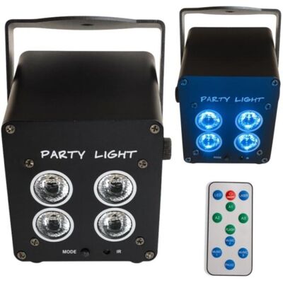 No Name LIGHT4ME ACCU PAR 4x3W reflektor akumulatorowy 360 (3 W, LED), Scheinwerfer, Schwarz No Name LIGHT4ME ACCU PAR 4x3W reflektor akumulatorowy 360 (3 W, LED), Scheinwerfer, Schwarz