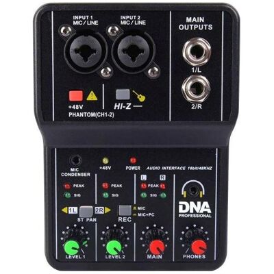 DNA Professional Mix 2 - Analoger Audio-Mixer DNA Professional Mix 2 - Analoger Audio-Mixer