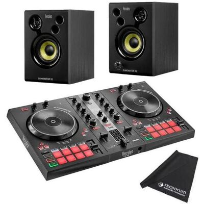 Hercules Inpulse 300 MK2 DJ Controller mit DJMonitor 32 Boxen, DJ Controller Hercules Inpulse 300 MK2 DJ Controller mit DJMonitor 32 Boxen, DJ Controller