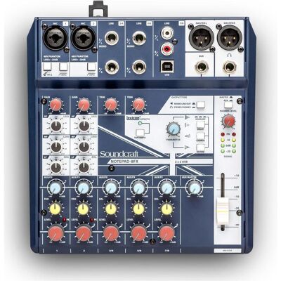 Soundcraft Notepad-8FX (Studio- und Livemixer), Mischpult, Blau Soundcraft Notepad-8FX (Studio- und Livemixer), Mischpult, Blau