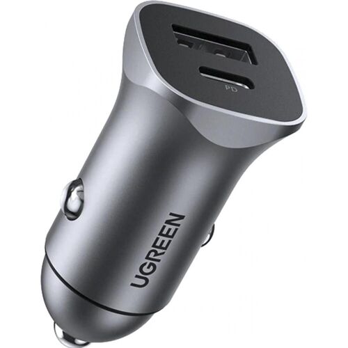 Ugreen Autoladegerät, Auto Adapter, Grau