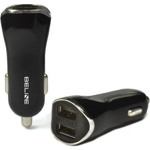 Beline Autoladegerät 2xUSB 2.1A schwarz (0006), Auto Adapter, Schwarz