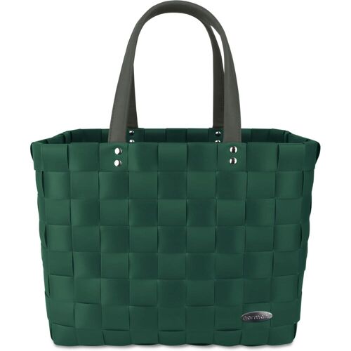 Normani, Einkaufshilfe, Einkaufskorb mit PU-Henkeln - 1545, Grün