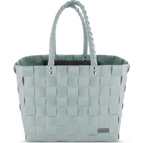 Normani, Einkaufshilfe, Flecht-/EInkaufskorb mit Innentasche, Grün