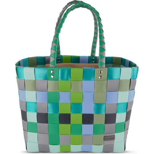 Normani, Einkaufshilfe, Flecht-/EInkaufskorb mit Innentasche, Braun