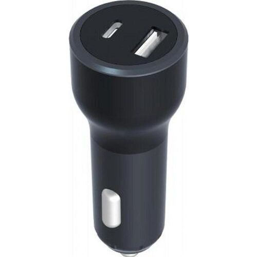 Bigben Duales USB-A-C-Autoladegerät, Auto Adapter, Schwarz
