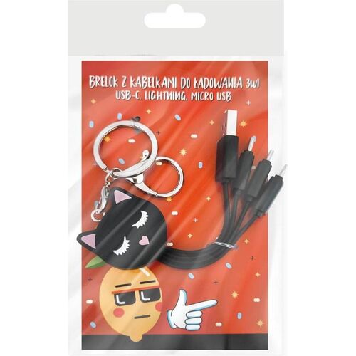 Mcd, Schlüsselanhänger, Schlüsselanhänger mit Ladekabel Kitty 3in1