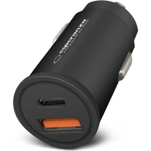 Esperanza EZ111K Autoladegerät Auto Schwarz, Auto Adapter, Schwarz