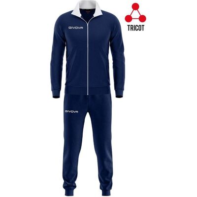 Givova, Unisex, Trainingsjacken, Torino (XL), Blau, Weiss, Mehrfarbig, XL Givova, Unisex, Trainingsjacken, Torino (XL), Blau, Weiss, Mehrfarbig, XL