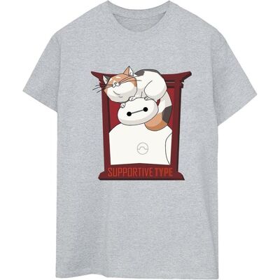 Disney Damen, Shirts, Big Hero 6 Baymax Frame Support TShirt, Grau, (XXL) Disney Damen, Shirts, Big Hero 6 Baymax Frame Support TShirt, Grau, (XXL)