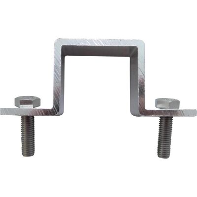 Brady 2 Befestigungsklammern, Aluminium, Silber, für Stange mit 40 x 40 mm (1 Set), Drucker Zubehör Brady 2 Befestigungsklammern, Aluminium, Silber, für Stange mit 40 x 40 mm (1 Set), Drucker Zubehör