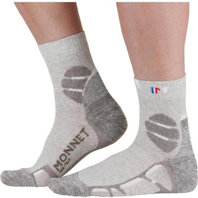 Monnet, Herren, Sportsocken, Trek Lin Mid (45 - 46), Weiss, Grau Monnet, Herren, Sportsocken, Trek Lin Mid (45 - 46), Weiss, Grau