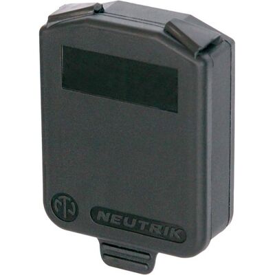 Contrik Staub- und spritzwassersichere IP 42 Abdeckung, Audio Stecker, Schwarz Contrik Staub- und spritzwassersichere IP 42 Abdeckung, Audio Stecker, Schwarz