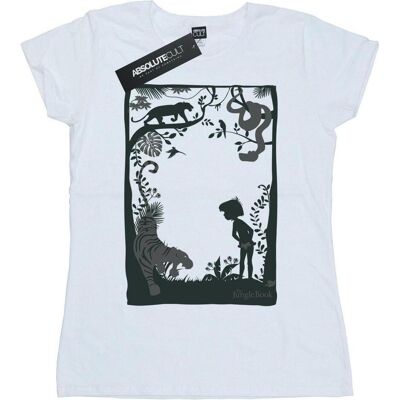 Disney Damen, Shirts, The Jungle Book Silhouette Poster TShirt, Weiss, (XL) Disney Damen, Shirts, The Jungle Book Silhouette Poster TShirt, Weiss, (XL)