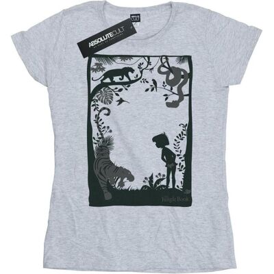 Disney Damen, Shirts, The Jungle Book Silhouette Poster TShirt, Grau, (S) Disney Damen, Shirts, The Jungle Book Silhouette Poster TShirt, Grau, (S)
