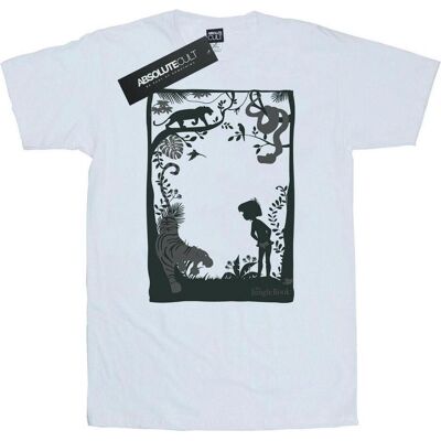 Disney Herren, Shirts, The Jungle Book Silhouette Poster TShirt, Weiss, (S) Disney Herren, Shirts, The Jungle Book Silhouette Poster TShirt, Weiss, (S)