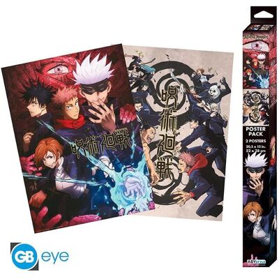 GB Eye Poster Set 2 Chibi Jujutsu Kaisen : Group and school (52x38), Weiteres Gaming Zubehör, Mehrfarbig GB Eye Poster Set 2 Chibi Jujutsu Kaisen : Group and school (52x38), Weiteres Gaming Zubehör, Mehrfarbig