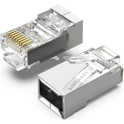 Vention Modular RJ45 Cat.5E UTP Connector IDBR0-10 Transparent Pack of 10 (Keystone Modul), Zubehör Netzwerk Vention Modular RJ45 Cat.5E UTP Connector IDBR0-10 Transparent Pack of 10 (Keystone Modul), Zubehör Netzwerk