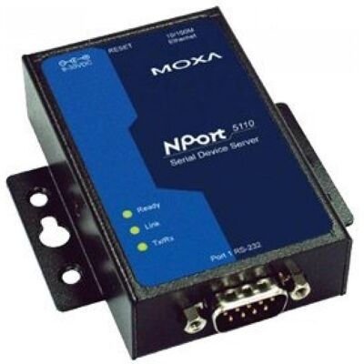 Moxa NPort 5110, Ethernet Serial Deviceserver (1-Port RS-232), Data Converter Moxa NPort 5110, Ethernet Serial Deviceserver (1-Port RS-232), Data Converter
