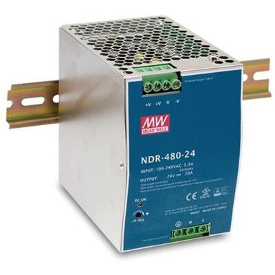 Moxa Din-Rail 24Vdc Supply -2070Gr (70Gr@60%) (NDR-480-24), Netzwerk Adapter Moxa Din-Rail 24Vdc Supply -2070Gr (70Gr@60%) (NDR-480-24), Netzwerk Adapter
