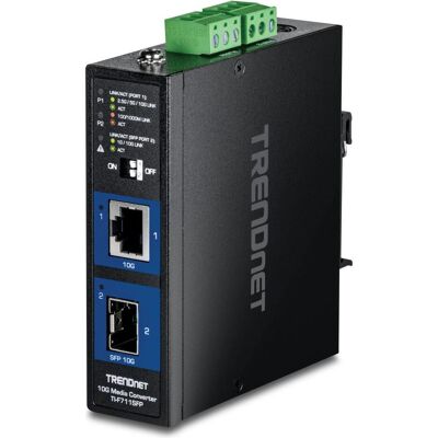 Trendnet TI-F711SFP Convertisseur industriel de médias SFP+ 10G, Data Converter Trendnet TI-F711SFP Convertisseur industriel de médias SFP+ 10G, Data Converter