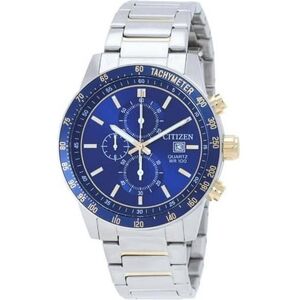 Citizen Armbanduhr, Orologio Cronografo al Quarzo Quadrante Blu, Blau, (Chronograph, 44 mm) Citizen Armbanduhr, Orologio Cronografo al Quarzo Quadrante Blu, Blau, (Chronograph, 44 mm)