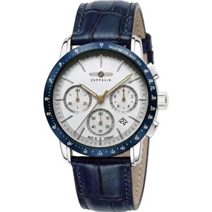 Zeppelin, Armbanduhr, New York 88781 Uhr Quarz 42mm, Weiss, Blau, Silber, (Chronograph, 42 mm) Zeppelin, Armbanduhr, New York 88781 Uhr Quarz 42mm, Weiss, Blau, Silber, (Chronograph, 42 mm)