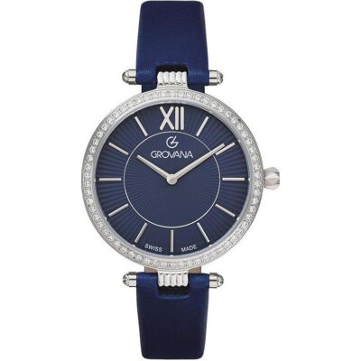 Grovana, Armbanduhr, Florence-Kollektion – Montre-Quarz, hergestellt in der Schweiz, Blau, (Swiss Made) Grovana, Armbanduhr, Florence-Kollektion – Montre-Quarz, hergestellt in der Schweiz, Blau, (Swiss Made)