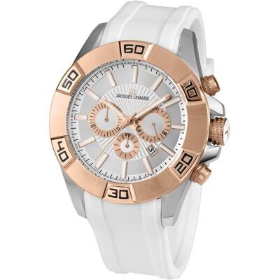 Jacques Lemans, Armbanduhr, Liverpool, (Analoguhr, Chronograph, 49 mm) Jacques Lemans, Armbanduhr, Liverpool, (Analoguhr, Chronograph, 49 mm)