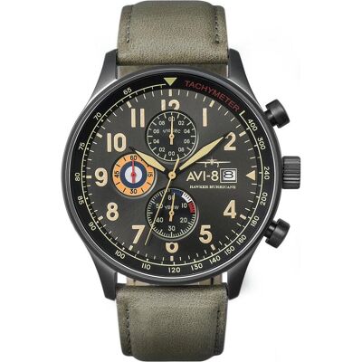 AVI-8, Armbanduhr, AV-4011-0E Hawker Hurricane Chronograph 42mm 5ATM, Grau, (Chronograph, 42 mm) AVI-8, Armbanduhr, AV-4011-0E Hawker Hurricane Chronograph 42mm 5ATM, Grau, (Chronograph, 42 mm)