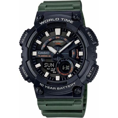 Casio Armbanduhr, AEQ-110W-3A, Schwarz, Grün, (Sportuhr, 48.70 mm) Casio Armbanduhr, AEQ-110W-3A, Schwarz, Grün, (Sportuhr, 48.70 mm)