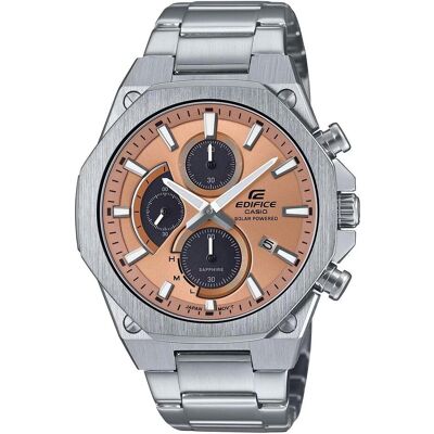 Casio Armbanduhr, Premium, Silber, (Analoguhr, Chronograph, 49 mm) Casio Armbanduhr, Premium, Silber, (Analoguhr, Chronograph, 49 mm)