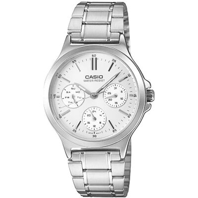 Casio Armbanduhr, LTP-V300D-7A, Silber, (32 mm) Casio Armbanduhr, LTP-V300D-7A, Silber, (32 mm)