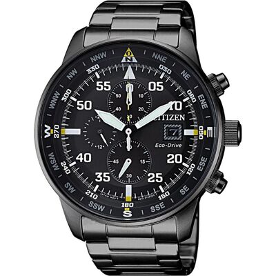 Citizen Armbanduhr, Eco-Drive Chrono CA0695-84E (M), Schwarz, (Chronograph, 44 mm) Citizen Armbanduhr, Eco-Drive Chrono CA0695-84E (M), Schwarz, (Chronograph, 44 mm)