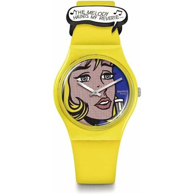 Swatch, Armbanduhr, Reverie von Roy Lichtenstein, Mehrfarbig, (Analoguhr, Swiss Made, 34 mm) Swatch, Armbanduhr, Reverie von Roy Lichtenstein, Mehrfarbig, (Analoguhr, Swiss Made, 34 mm)