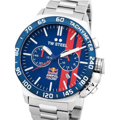 TW-Steel, Armbanduhr, CS121 Red Bull Ampol Racing Chronograph Herrenuhr 45mm 10ATM, Silber, (Sportuhr, 45 mm) TW-Steel, Armbanduhr, CS121 Red Bull Ampol Racing Chronograph Herrenuhr 45mm 10ATM, Silber, (Sportuhr, 45 mm)