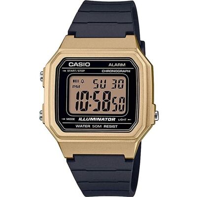 Casio Armbanduhr, W-217HM-9A, Schwarz, Gold, (Chronograph, Digitaluhr, 41 mm) Casio Armbanduhr, W-217HM-9A, Schwarz, Gold, (Chronograph, Digitaluhr, 41 mm)