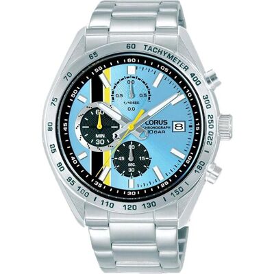 Lorus, Armbanduhr, RM397JX9, Schwarz, Silber, (Analoguhr, Chronograph, 42 mm) Lorus, Armbanduhr, RM397JX9, Schwarz, Silber, (Analoguhr, Chronograph, 42 mm)